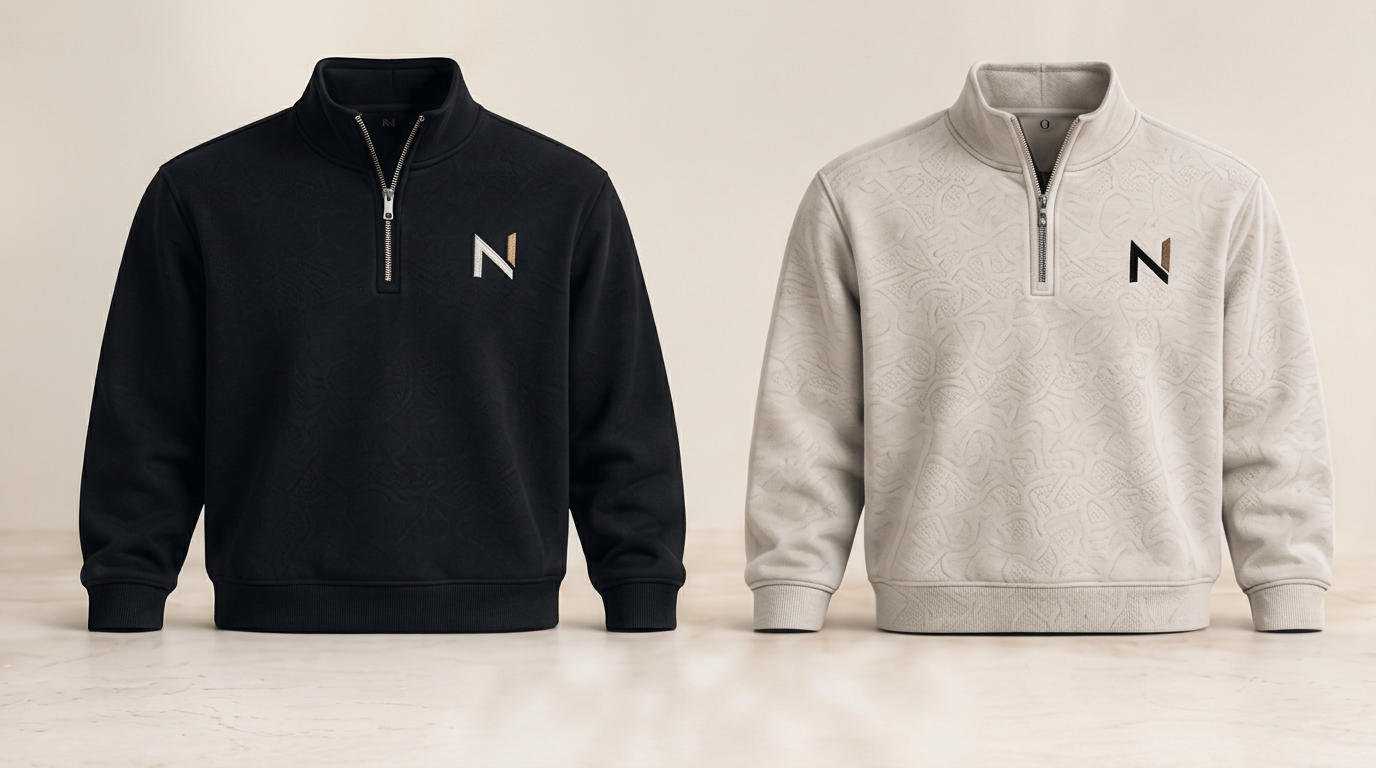 Quarter-Zip from the Stay Neat members only collection